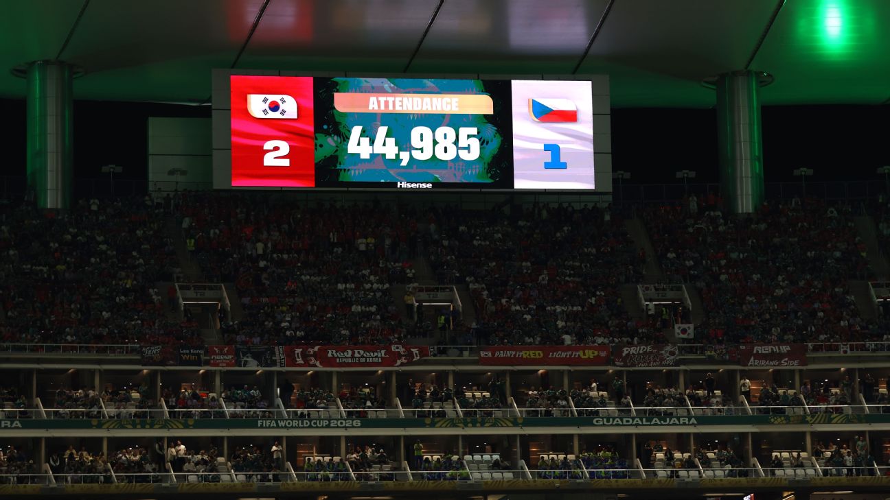 FIFA为世界杯韩国对捷克比赛上座率辩护 称数据基于扫描门票和场馆范围统计